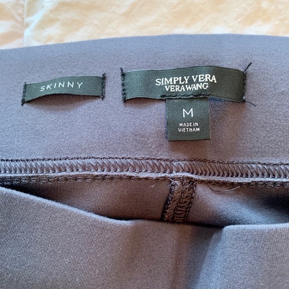 Vera Wang Grey Stretch Business Pants - Medium - Picture 5 of 6